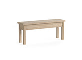Modern Country Oak Storage Bench